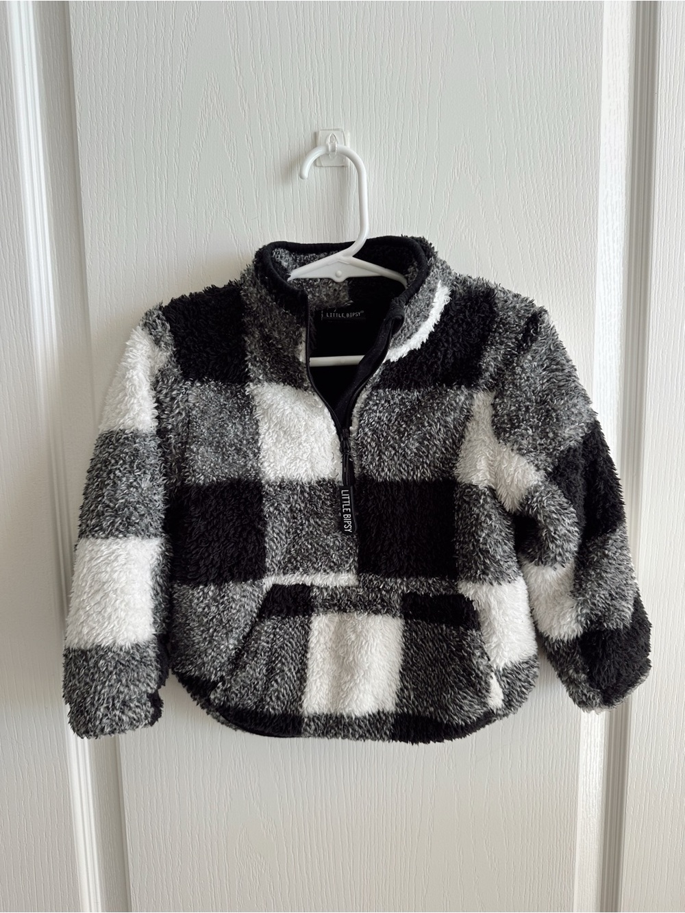 Little Bipsy Plaid Sherpa Jacket